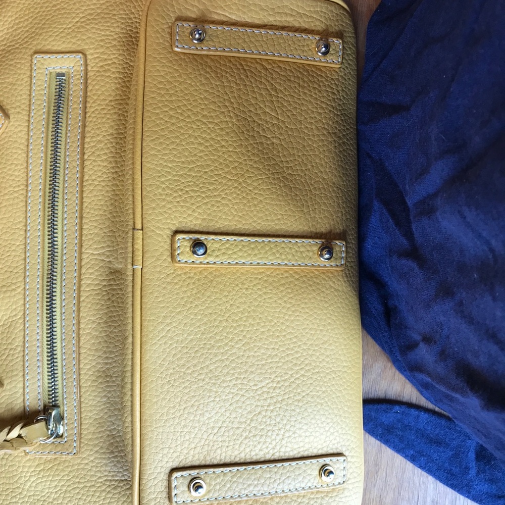 Dooney & Bourke Yellow Tote with Genuine Leather in Pebble and Spacious Design - Picture 8 of 8